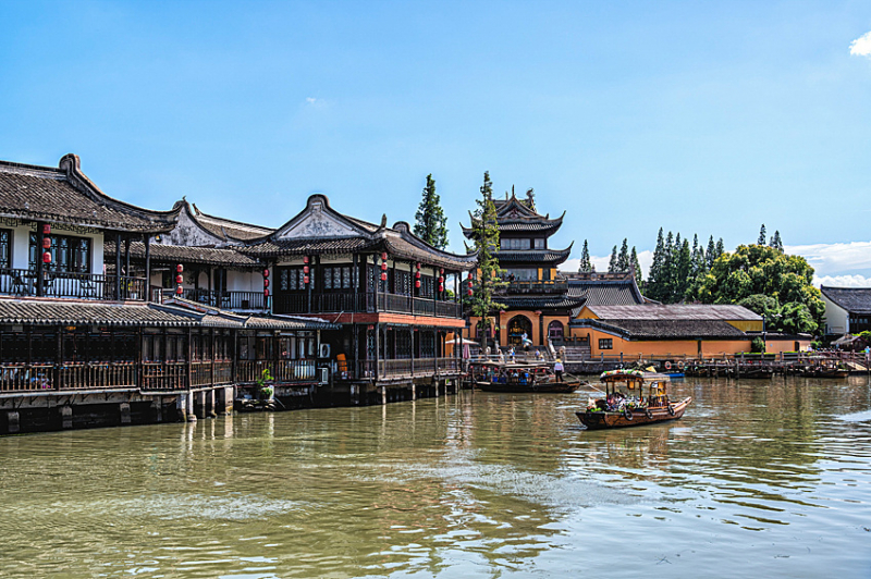 Древнее Венеции: кадры из города Чжуцзяцзяо