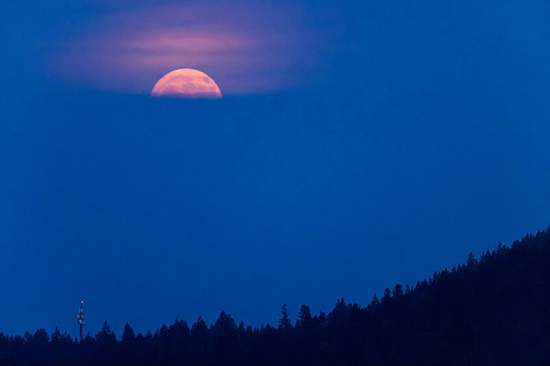 «Клубничная Луна» взошла над Россией