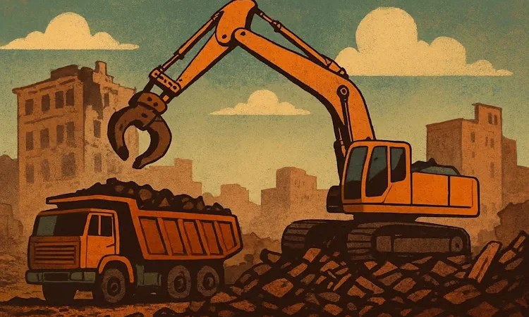 Профессиональный демонтаж зданий и вывоз строительного лома